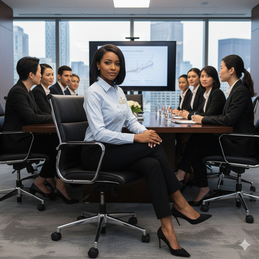 G.O.L.T. Women’s Full-Button Satin Blouse | Royal Layer Collection