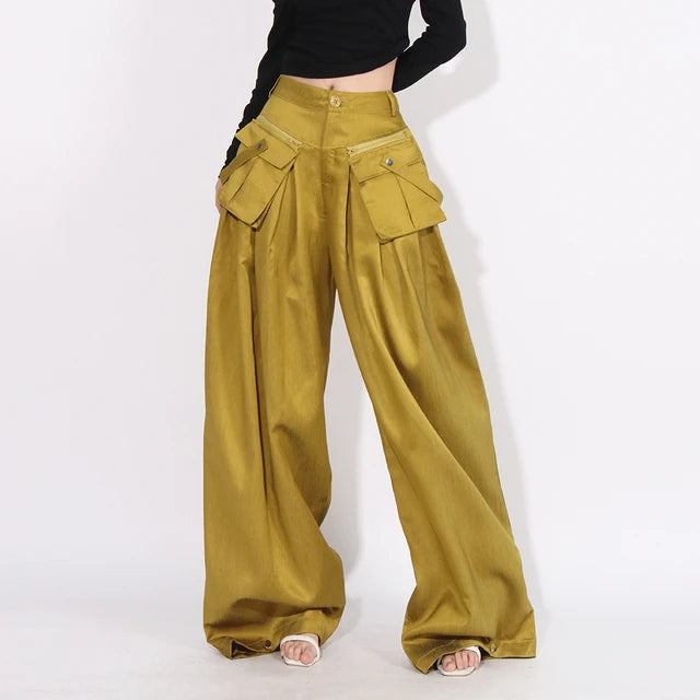 Patchwork Pocket Pants, Dumbo | Women - BYMANYC ® New York-4
