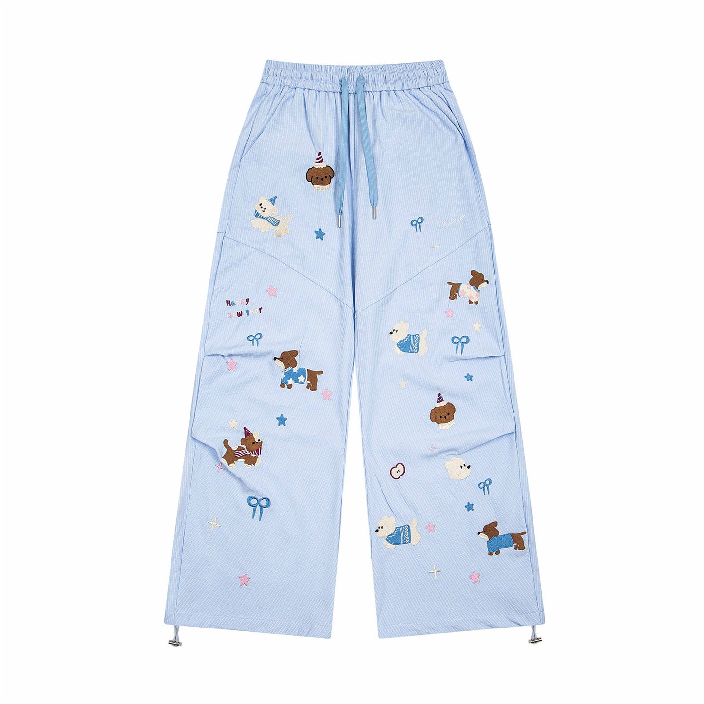 Striped Wide-Leg Pants, East Village | Men - BYMANYC ® New York-0