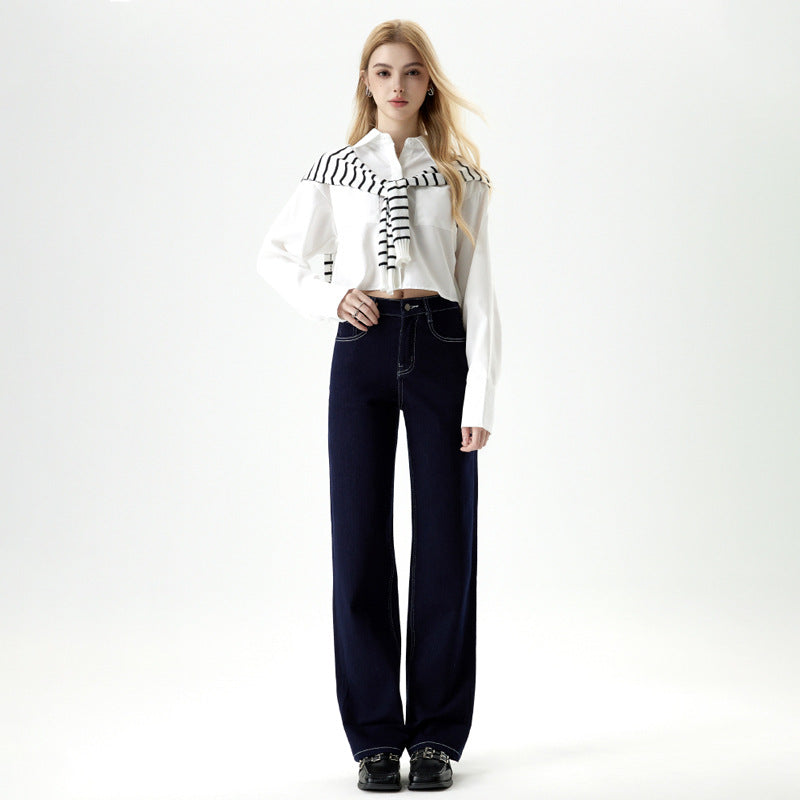 Wide-Leg Cropped Jeans, Fifth Avenue | Women - BYMANYC ® New York-0