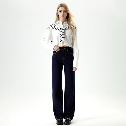Wide-Leg Cropped Jeans, Fifth Avenue | Women - BYMANYC ® New York-0