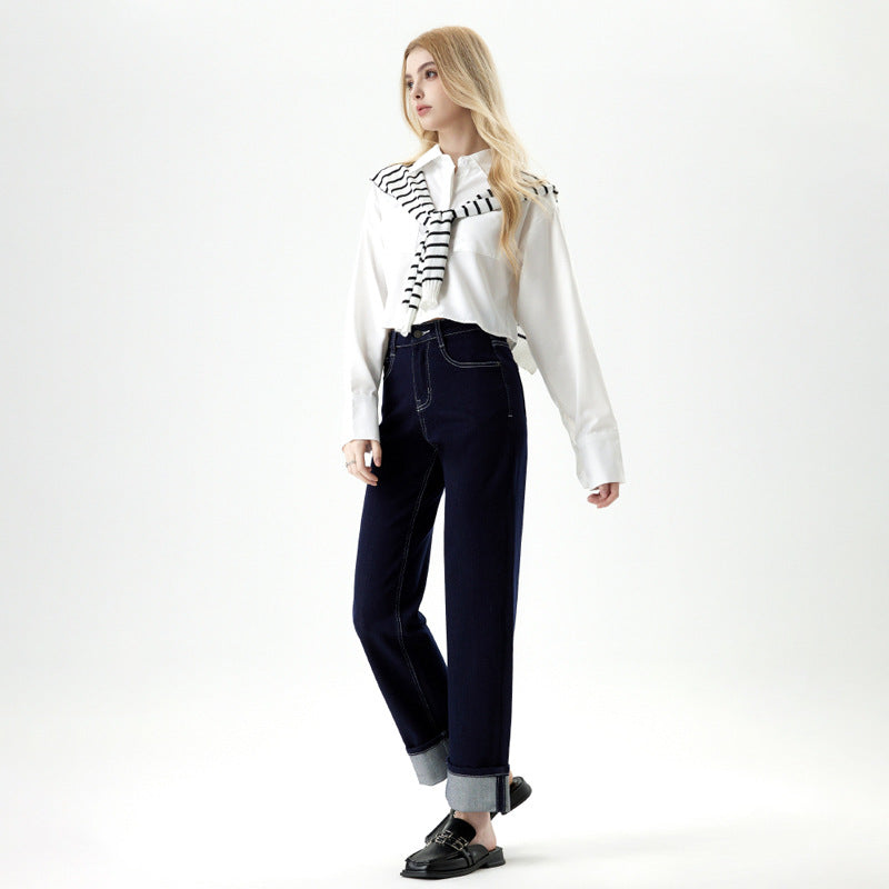 Wide-Leg Cropped Jeans, Fifth Avenue | Women - BYMANYC ® New York-1